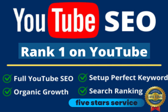 be youtube SEO expert and growth manager for channel organic promotion
