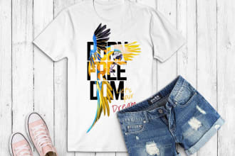 create a custom awesome typography tshirt, graphics, merchandise design