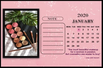 make customized calendar for your desks
