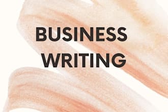 write business, marketing essays and reports