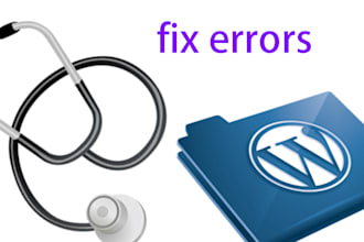 do wordpress fix,wordpress troubleshooting or fix wordpress issues or elementor