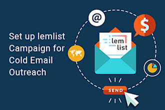 set up lemlist campaign for cold emails outreach
