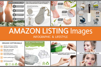 design amazon product infographic or amazon product listing images