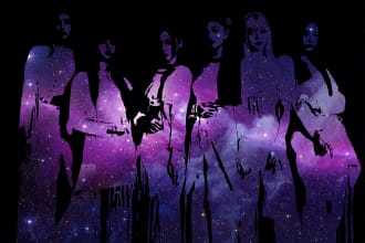 design a kpop poster, wallpaper, illustration