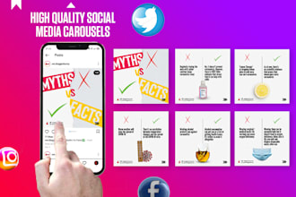 design high quality social media carousels