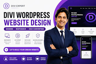 be your divi expert for divi wordpress website,divi website design