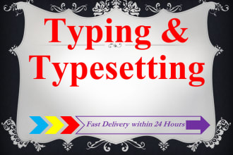 do professional extra fast typing job of 100 pages within 24 hours