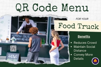 design qr code menu app for your food truck
