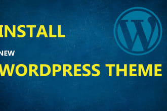 install wordpress theme and import demo content