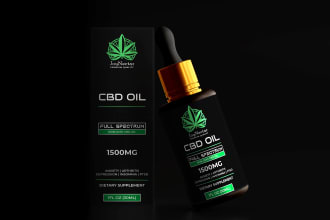 do cbd label design, cbd oil label, bottle label design