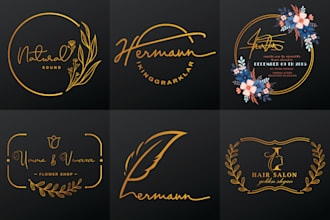 do script, signature, and handwritten logo design