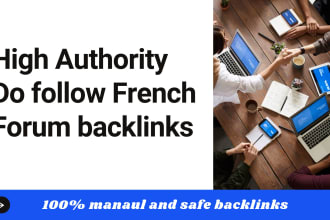 build high da do follow french forum backlinks