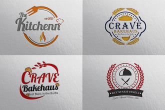 design restaurant,fast food,coffee and bakery and kitchen logo in 12 hrs