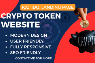 build crypto website token website meme website