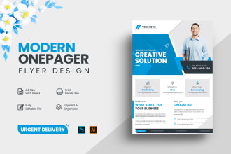 design urgent tax flyer, sale sheet or one pager