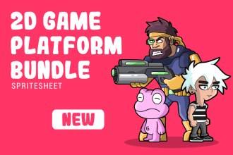 create 2d sprite sheet character bundle for your game