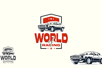 design racing design and auto detailing logo design