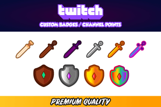 custom sub badges, bit badges, and channel points for twitch