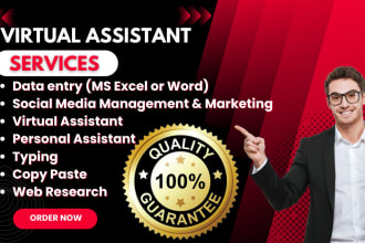 be your virtual assistant, do data entry and web research