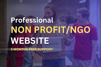 develop nonprofit website for non profit charity ngo