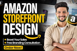 develop amazon brand store, and amazon storefront design