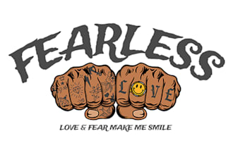 creat cartoon logo design for your clothing brand
