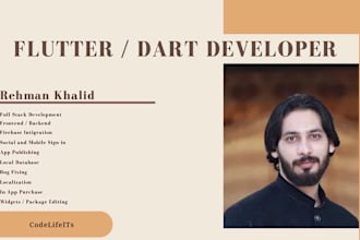 make IOS and android apps using flutter in dart language