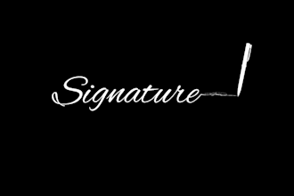 create an attractive signature logo