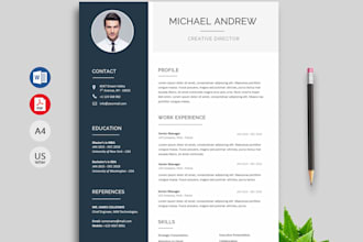 write your professional resume, cv, cover letter