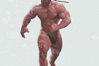 do your bara characters muscle, oc, sfw art and more
