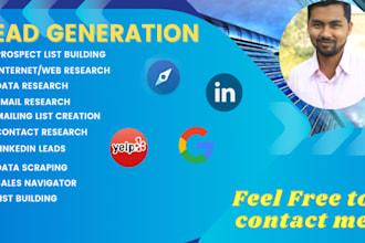 do b2b lead generation, email list building through linkedin