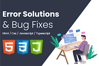fix HTML CSS javascript jquery bootstrap typescript website bugs or issues