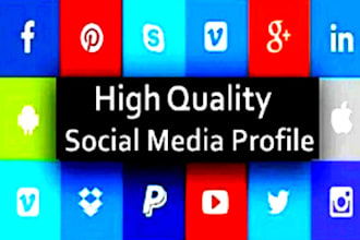 do 200 high quality social media profile backlinks