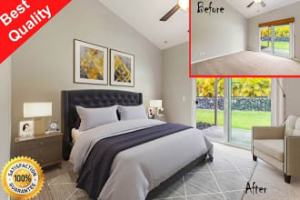 creat virtual staging of a property with outstanding results