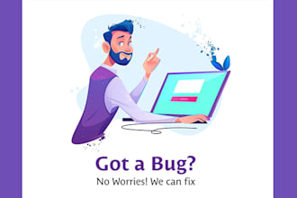 fix HTML, CSS javascript, vuejs, reactjs, nodejs and firebase bugs