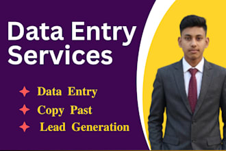 do data entry, copy paste, pdf to excel data entry typing work