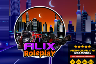design fivem logo for discord and roleplay in 24 hrs