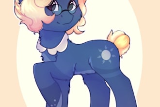 make a digital drawing of your pony oc