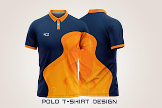 do custom polo tshirt design for you and print