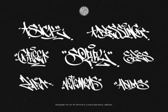 make graffiti tag for your logo or merchandise