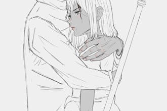 draw anime character illustration