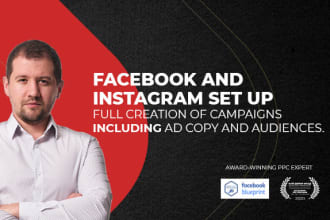set up facebook and instagram ads for more sales and leads
