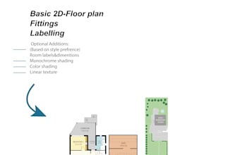redraw floor plan for real estate agents,