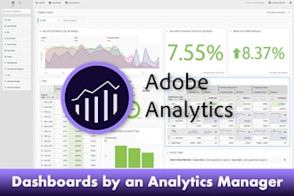 create professional adobe analytics workspace dashboards