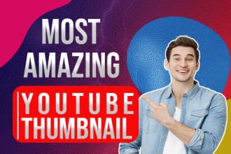design attractive youtube thumbnail for your videos