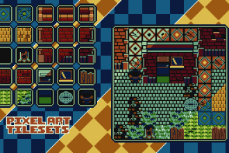 create pixel art assets and tilesets