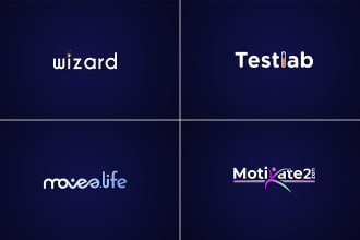 do professional text based, typography, lattermark logo design