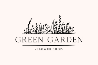 design vegan tree floral garden logo