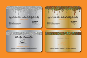 do modern luxury professional business card design in12 hour