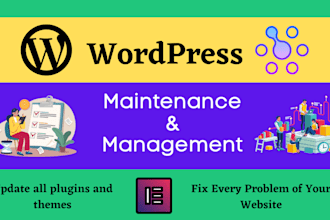 do your wordpres website maintenance and management